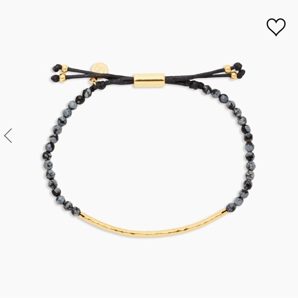 GORJANA GEMSTONE BRACELET - BLACK OBSIDIAN